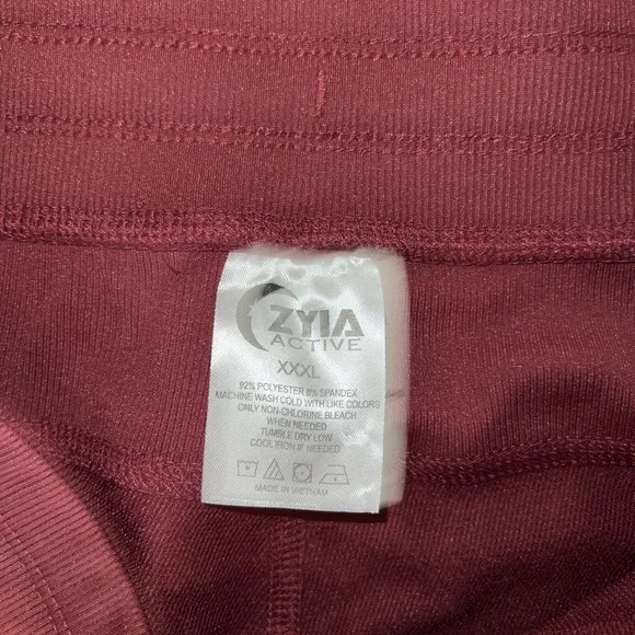 ZYIA Women's Burgundy Plaza Pants XXXL NEW W/O Tags - Picture 11 of 12